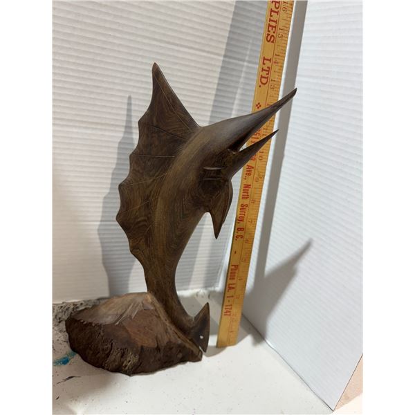 Carved  swordfish