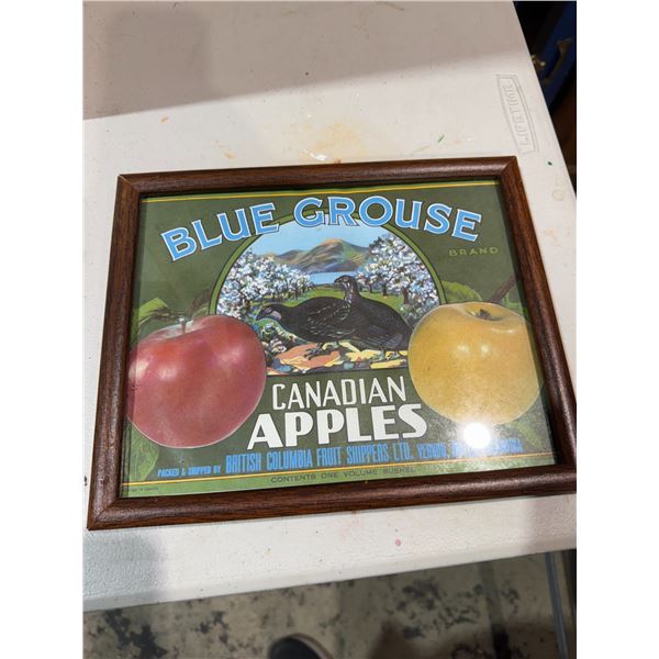 Canadian apple blue grouse label