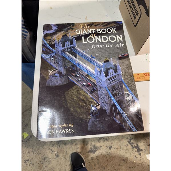 Giant book of London from the air