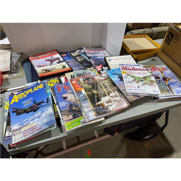 Aviation related and model ship builder magazines