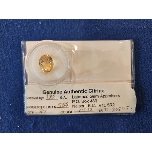 Genuince Citrine - Suggest retail $529