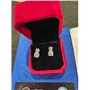 Image 2 : 3.00ct GRA Certified moissanite Gourd shaped earring set - Retail $1,845.00