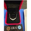Image 2 : 2.80ct GRA certified round cut moissanite necklace - Retail $1,710