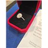Image 3 : 1.00ct GRA Certified moissanite oval shaped halo ring Size 7.5 Retail $1,450.00