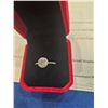 Image 2 : 1.00ct GRA Certified moissanite round shaped halo ring Adjustable size Retail $1,100