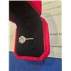 Image 3 : 1.00ct GRA Certified moissanite round shaped halo ring Adjustable size Retail $1,100