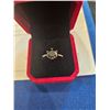 Image 2 : 3.00ct GRA Certified moissanite black color stone ring Size 7 Retail $1,800