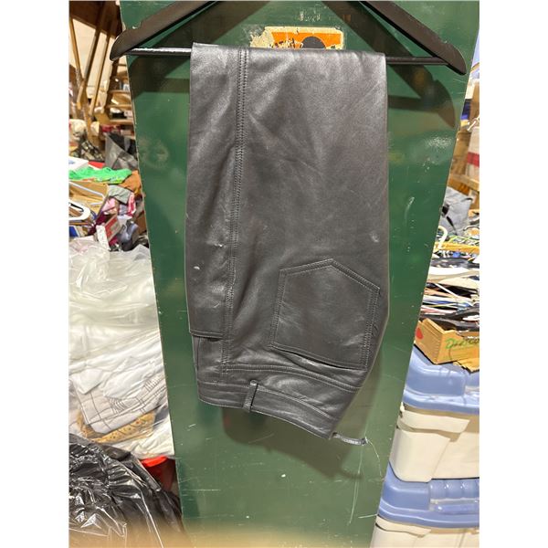 leather pants size not shown