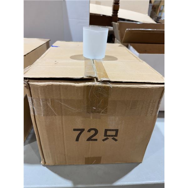 Case of new candle jars