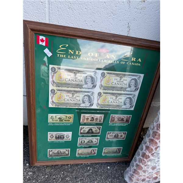 End of an era, the last one dollar bills of Canada