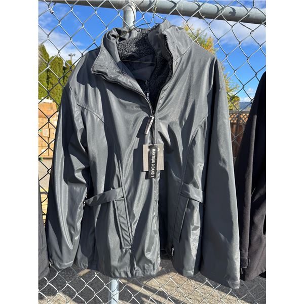 NWT coat three and one size large