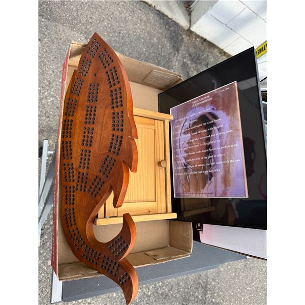 Crib board key box and Native American 10 Commandments