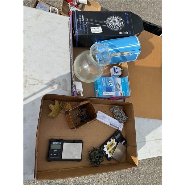 Miscellaneous lot tongue, depressors showerhead scale