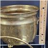 Image 12 : collection of brass planters bowls unpolished brass