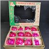 Image 2 : Vintage collection of PINK christmas ornament glass