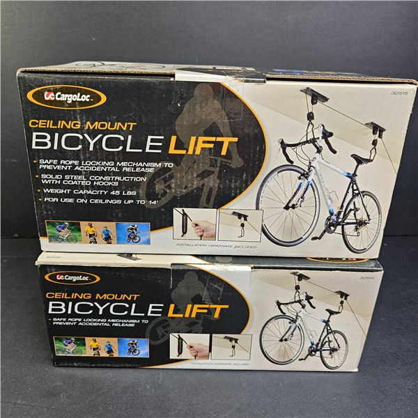 2 New Bicycle Ceiling Mounts