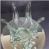 Image 3 : Artisan Made Glass Candle Holder Unique Large Design