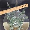Image 5 : Artisan Made Glass Candle Holder Unique Large Design