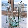 Image 8 : Artisan Made Glass Candle Holder Unique Large Design