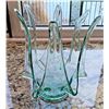 Image 9 : Artisan Made Glass Candle Holder Unique Large Design