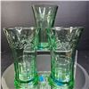 Image 1 : 3 Coca Cola Libbey Green Glass Mugs Large 6 inch