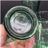 Image 6 : 3 Coca Cola Libbey Green Glass Mugs Large 6 inch