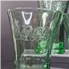 Image 8 : 3 Coca Cola Libbey Green Glass Mugs Large 6 inch