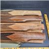 Image 5 : 4 1950s-60s Authentic Winchester Black Walnut Cut Rifle Stocks
