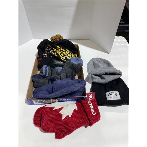 Toques socks and mitts