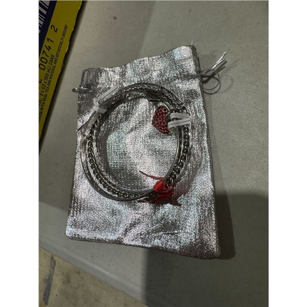 3 Harley Davidson bracelets with Swarovski Crystals