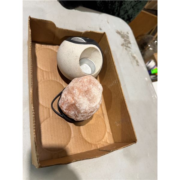 Salt lamp, and Candle Holder
