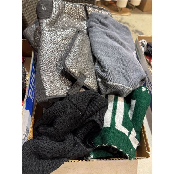 Boot liners, scarf, and other items