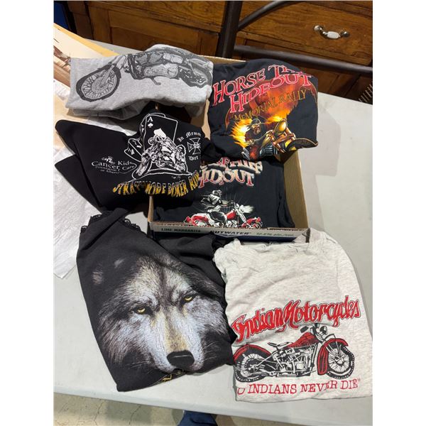 Assorted tanks and T-shirts