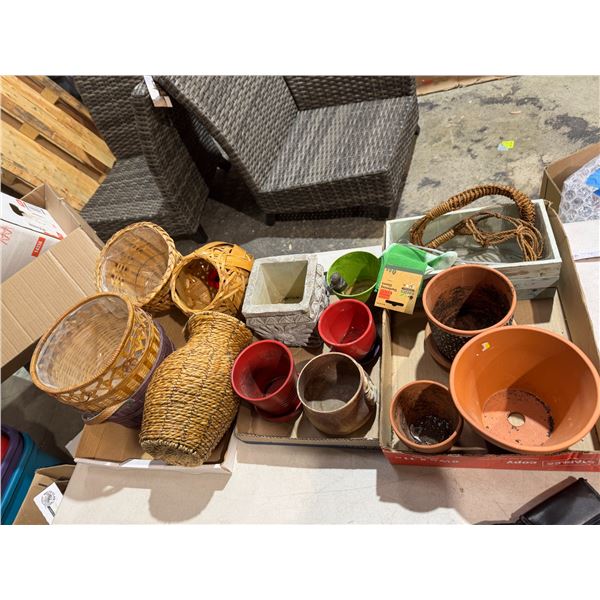 Planters and baskets