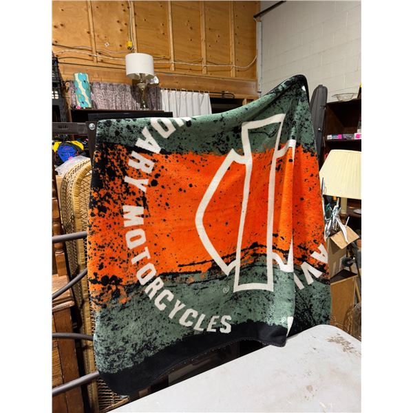 Harley Davidson motorcycles blanket