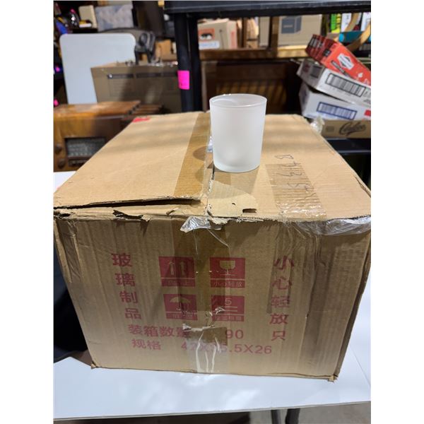 Smaller frosted jars