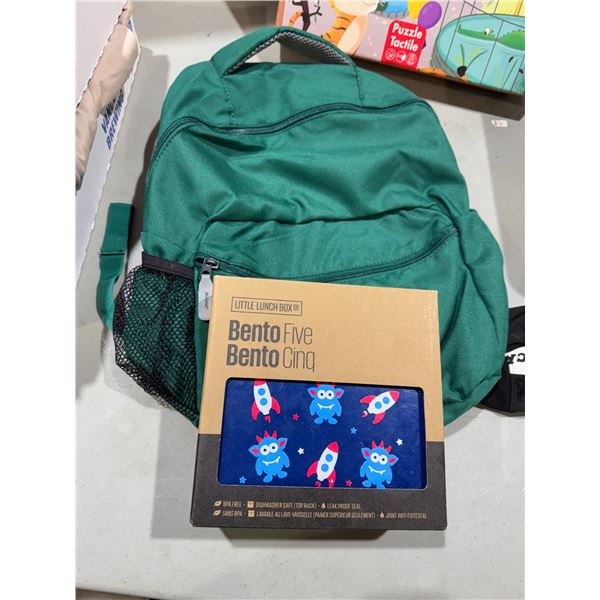 Backpack and bento box