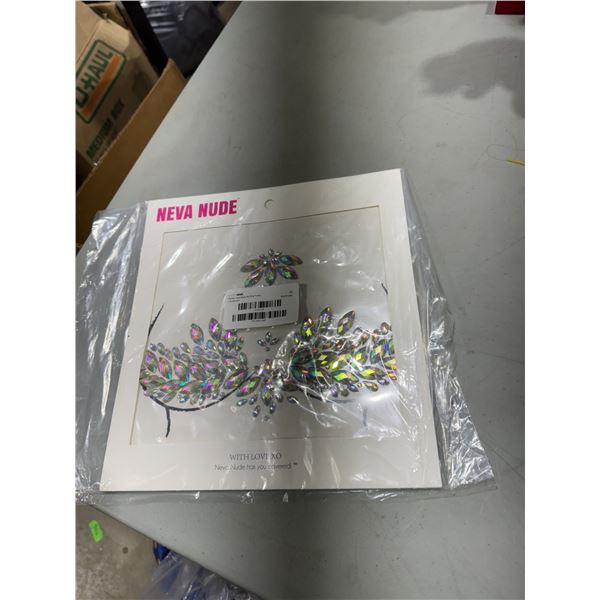 NEVA  NUDE majestic jewel, nipple and body pasties