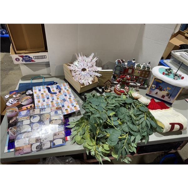 LEMAX, fire station, bookshop, and other Christmas decor