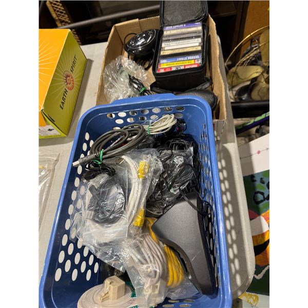 Cassettes and wires, etc.