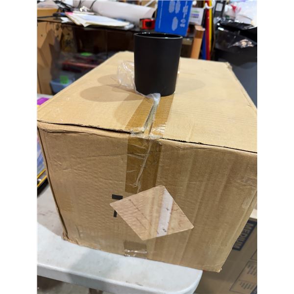 Black candle jars case