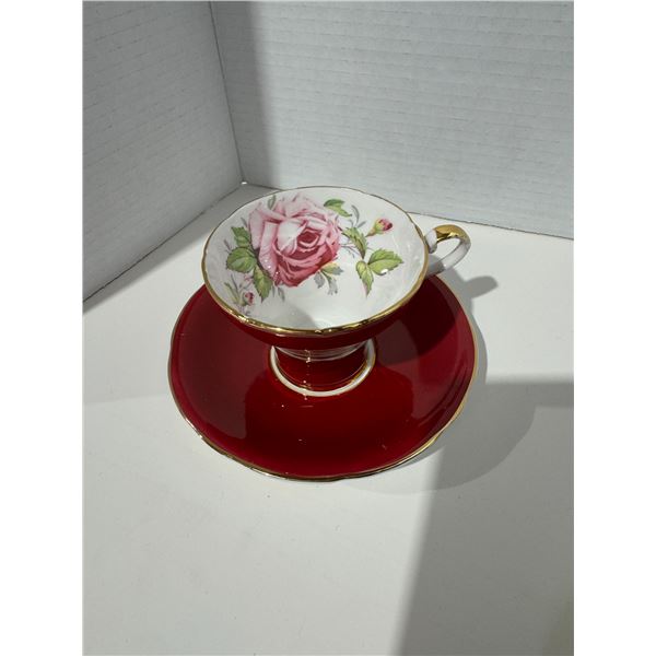 Aynsley tea cup, and saucer