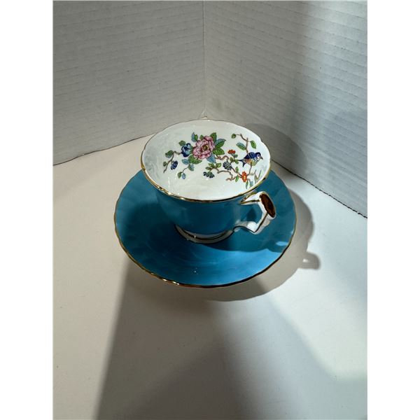 Aynsley tea cup, and saucer