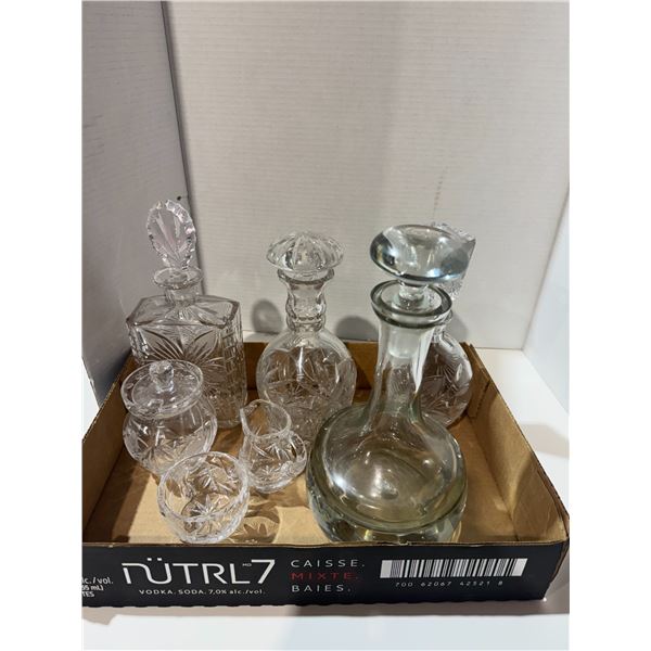 Decanters and crystal