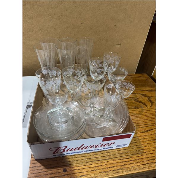 Glassware and plates