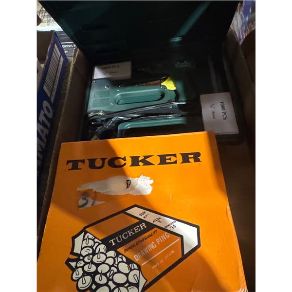 Glue gun  and Tucker drawing pins