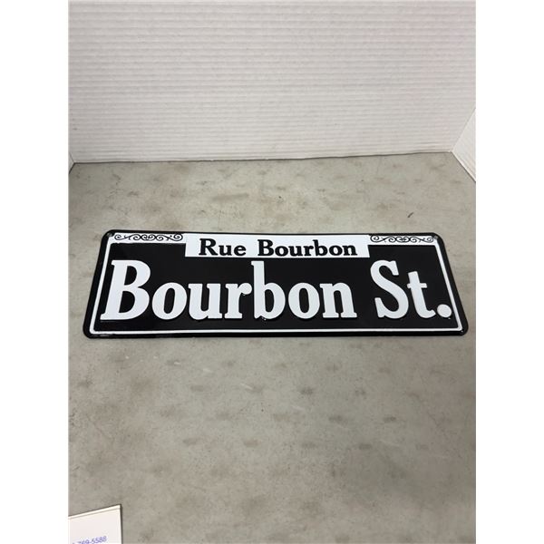 Bourbon street sign