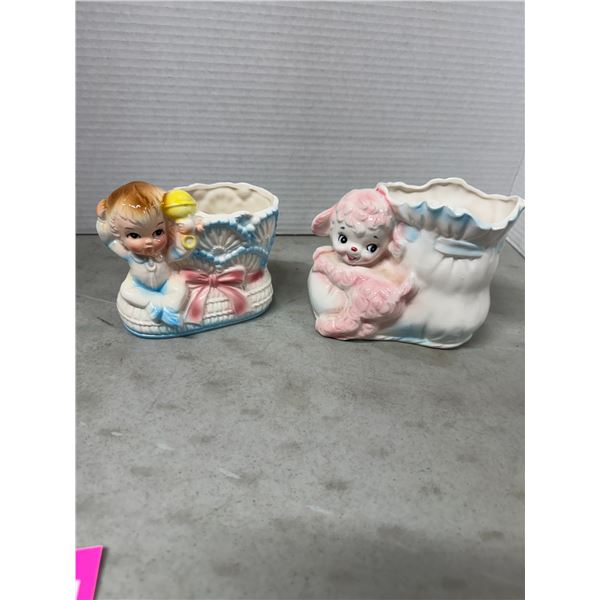 Vintage, Rubens and Relpo animal planters