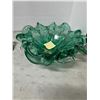 Image 1 : Marano green 11 inch centerpiece bowl 7.5 pounds