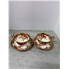 Image 1 : 2 set Royal, Chelsea, Golden Rose, cups, and saucers, England